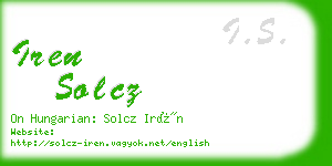 iren solcz business card